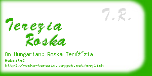 terezia roska business card